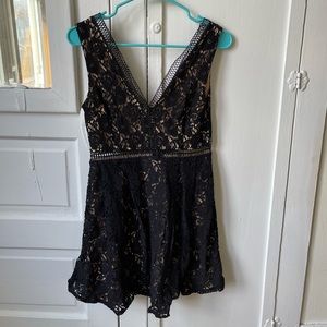 Francescas black lace dress
